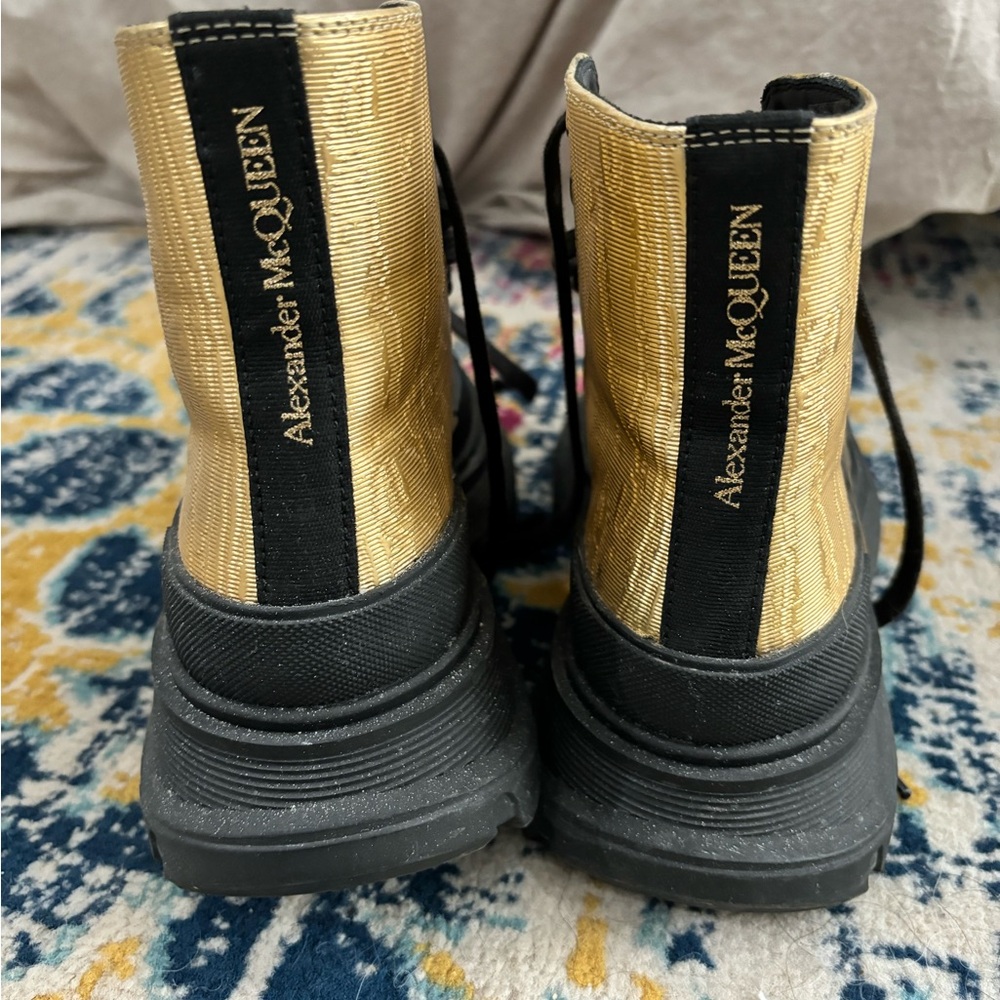 Army style McQueen boots